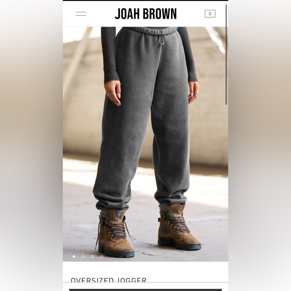 Joah brown oversized joggers